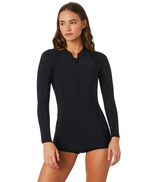 Patagonia Womens R1 Lite Yulex Ls Jane Springsuit Black Surfstitch