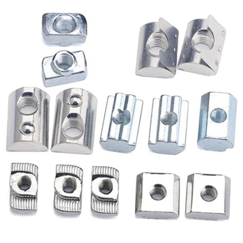 Galvanized Carbon Steel T Nuts M4 M5 M6 M8 Hammer Head Fastener T Slot