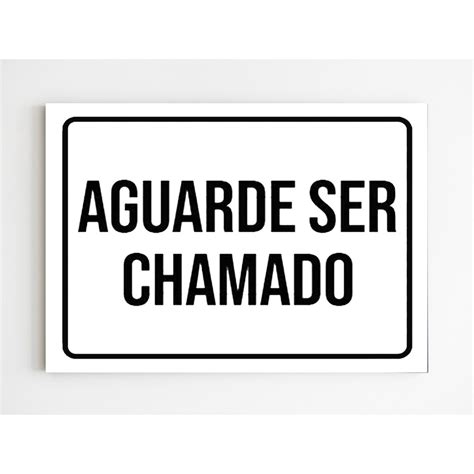 Kit 3 placas de sinalização aguarde ser chamado aviso mdf Submarino