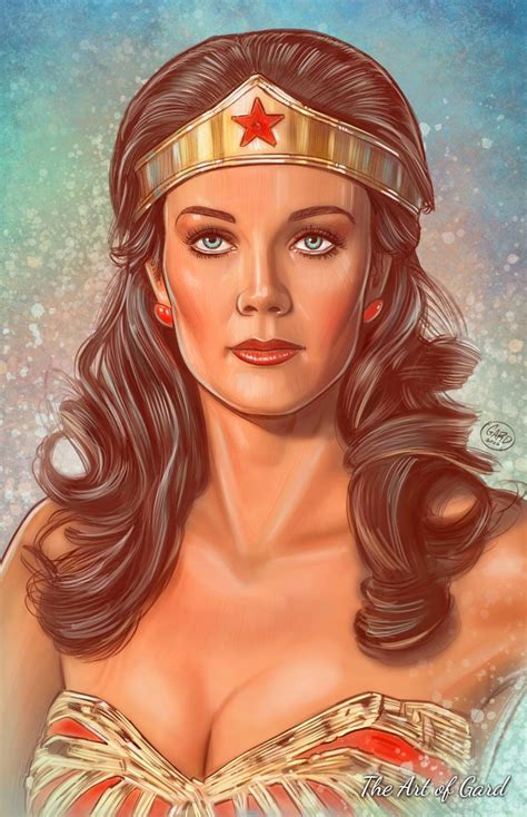 Wonder Woman Lynda Carter Portrait X Art Print Etsy