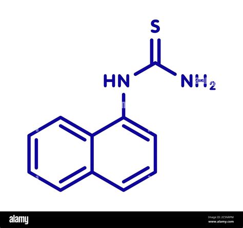 Alpha Naphthylthiourea Antu Rodenticide Molecule Skeletal Formula