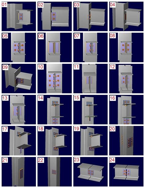 End plates moment shear connection Excel sheet وصلات صفائح معدنية