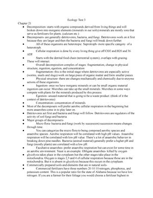 Ecology Exam Lecture Notes Ecology Exam Highlighted We Know