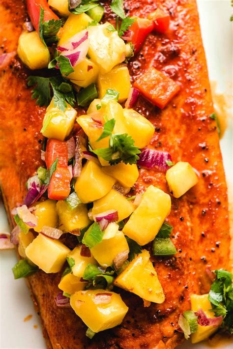 Salmon With Mango Salsa Baked Or Grilled Neighborfood