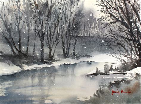 Delicate Snowfall Sandy Allnock Fine Art