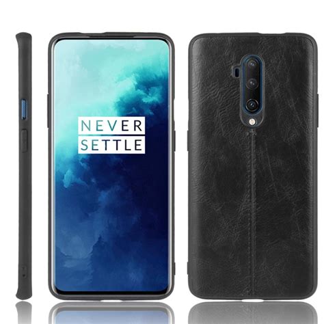 Oneplus 7t Pro 충격 방지 봉제 암소 패턴 스킨 Pc Pu Tpu 케이스 블랙