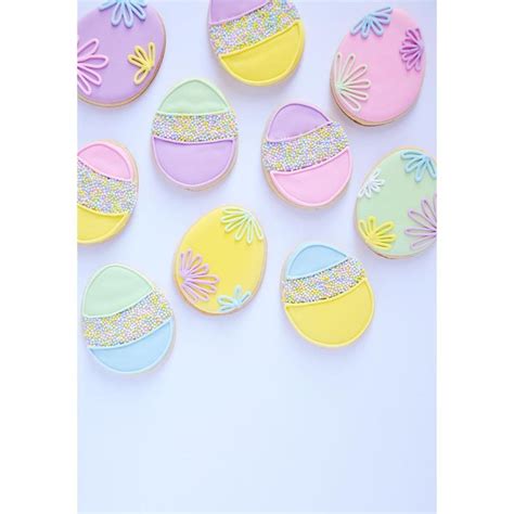 Easter Eggs Sugar Cookies Pastel Cookies Made With Royal Icing