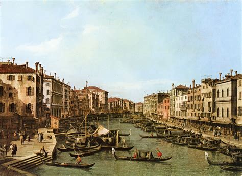 Canaletto Lentr E Du Grand Canal Venise V