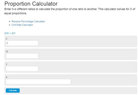 Proportion Calculator Calculator Academy