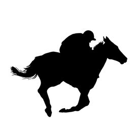 Horse Racing Silhouette Stencil | Free Stencil Gallery