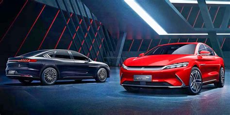 Byd Han Electric Debuts With 5g Tech Tesla Model 3 Rival From China