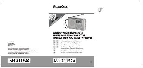 Handleiding Silvercrest IAN 311956 SWDR 500 B1 Pagina 1 Van 292