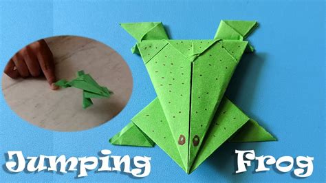 Origami Jumping Frog How To Make A Paper Frog That Jumps High And