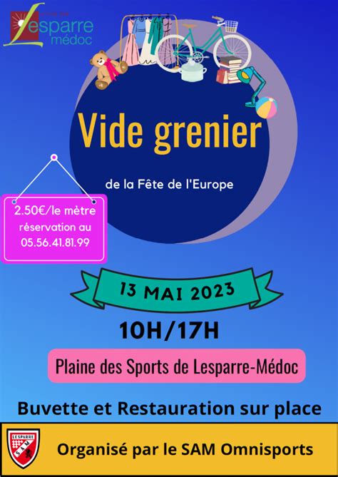 Vide greniers de la Fête de l Europe Lesparre Médoc