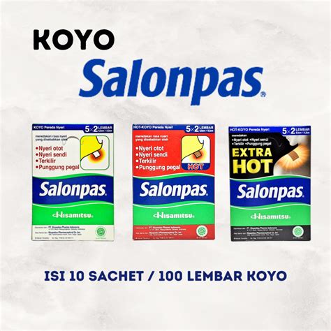 Jual Koyo Salonpas Varian Original Hot Dan Extra Hot Box Isi