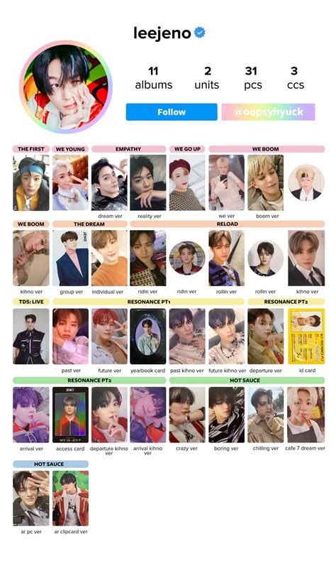 Jeno Photocard Template