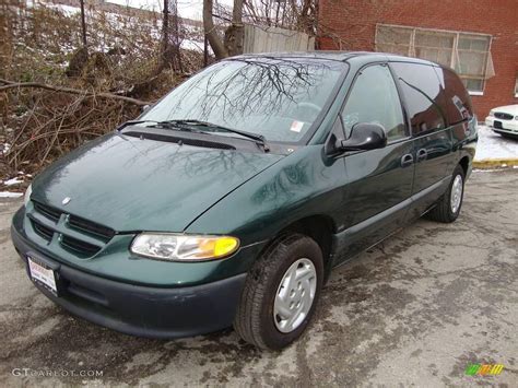 1996 Deep Hunter Green Pearl Dodge Grand Caravan Se 23803835