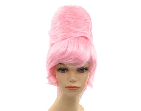 1960s Curly Long Beehive Theatrical Halloween Costume Cosplay Wig