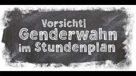 Genderwahn raus aus dem Stundenplan Jörg Urban und Dr Rolf Weigand