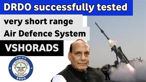 Drdo Launched New Air Defence System Very Short Range Air Defence