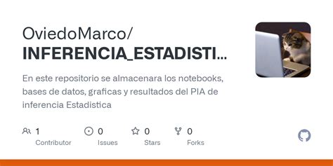 Github Oviedomarco Inferencia Estadistica En Este Repositorio Se