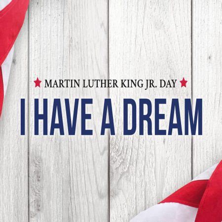 Martin Luther King Jr I Have A Dream Written Words On White Wood