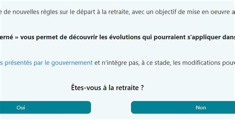 Réforme des retraites un simulateur en ligne pour connaître votre âge