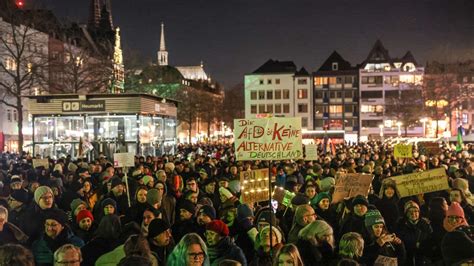 Köln Anti AfD Demo mit Zehntausenden Teilnehmenden STERN de