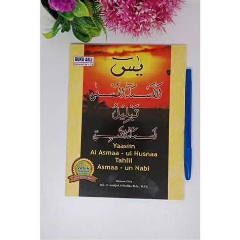 Jual Kitab Buku Yasin Tahlil Asmaul Husna Asmaun Nabi Ukuran BESAR