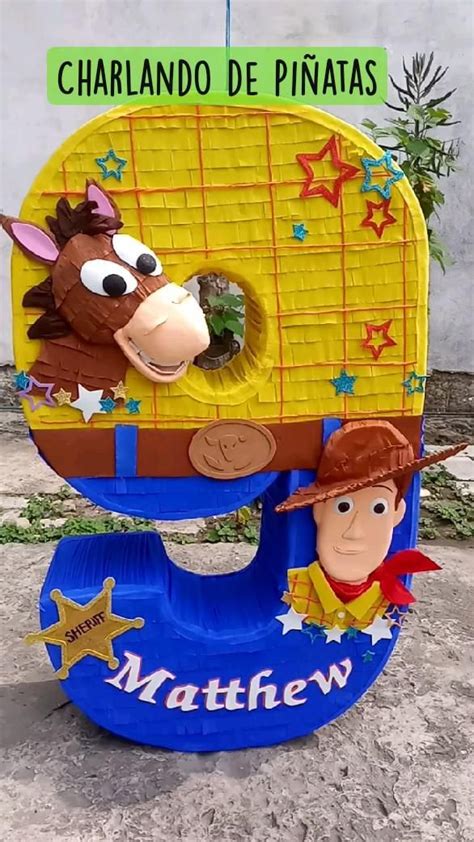 Pi Ata Numero Woody Y Tiro Al Blanco De Toy Story Pi Atas