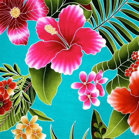 Bright Hawaiian Flowers: SEW Moni Craft House 529