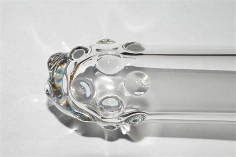 Glass Dildo Dewdropped And Hollow Clear Handblown With Etsy
