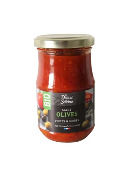 Sauce Tomate Aux Olives Vertes Et Noires Bio G