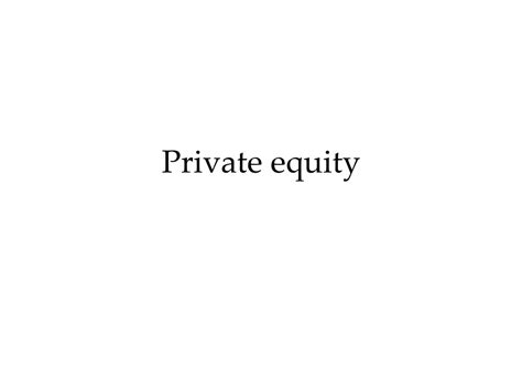 Ppt Private Equity Powerpoint Presentation Free Download Id9239545