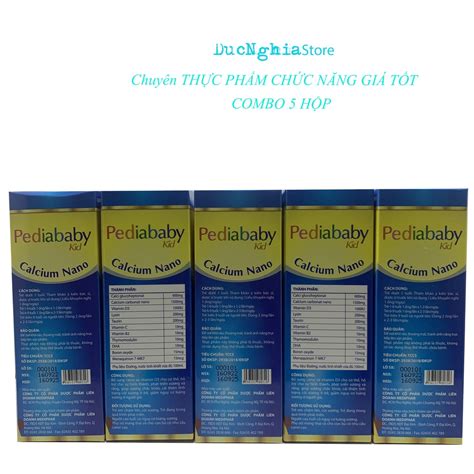 Combo H P Pediababy Kid Gold Calcium Nano B Sung Canxi V Vitamin