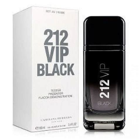 Caixa Tester Eau De Parfum 212 Vip Black Carolina Herrera100ml