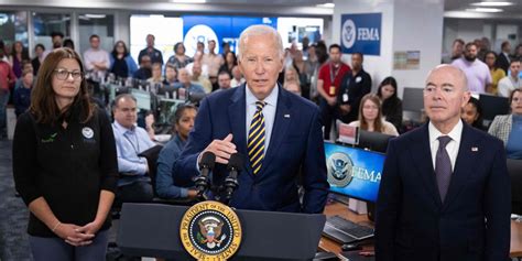 Biden Visits FEMA, Calls On Congress to Approve Disaster Funds