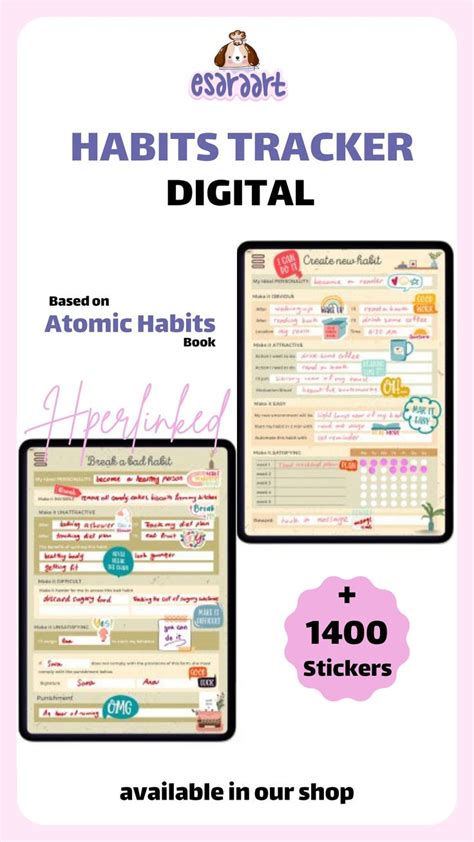 Atomic Habit Planner Worksheets Atomic Habits And Goals Atomic Habits Planning Tool Digital