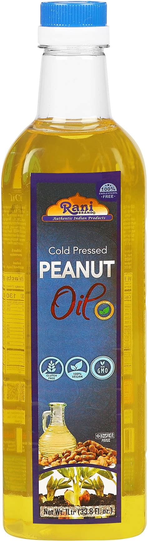 Rani Peanut Oil Ounce Liter Cold Pressed Natural Non