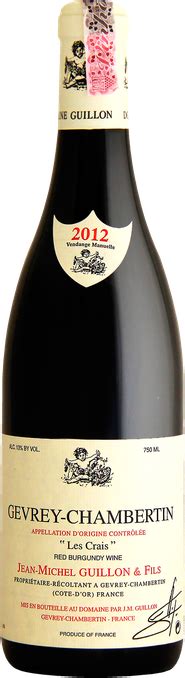 Jean Michel Guillon Gevrey Chambertin Les Crais 2012 Revista ADEGA