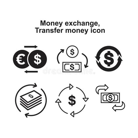 Money Exchange Transfer Money Icon Vector Illustration For Graphic And