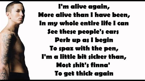 Eminem No Love Feat Lil Wayne Lyrics Video Youtube