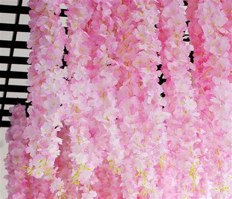 88cm Cherry Blossom Vine Sarawak Artificial Flowers For Party Wedding