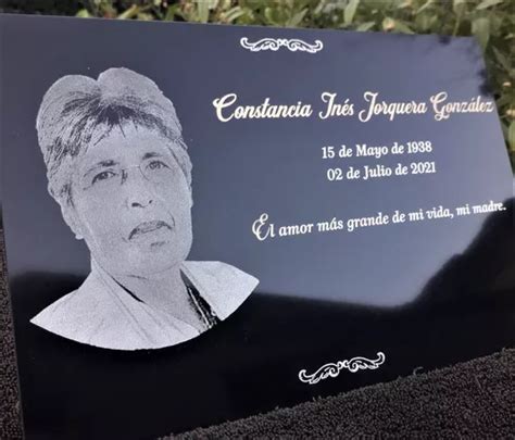 Lapidas Cementerio Porcelanato Grabada Con L Ser X Cms Cuotas