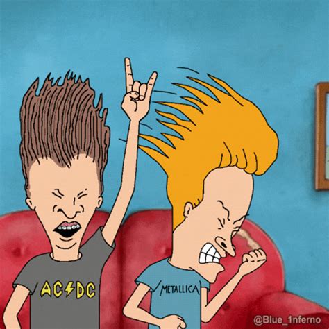 Beavis And Butthead Headbanging