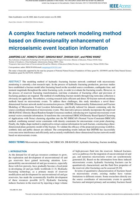 Pdf A Complex Fracture Network Modeling Method Based On