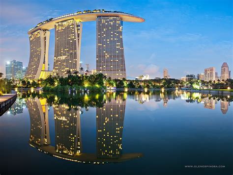 Marina Bay Sands Early Morning Reflection