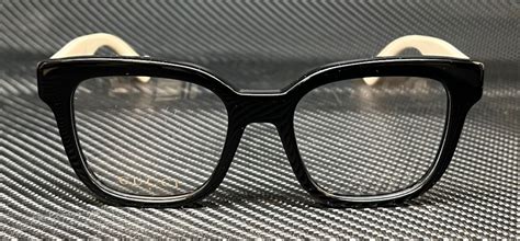 Gucci Gg0958o 002 Black White Women S 49 Mm Medium Eyeglasses Ebay