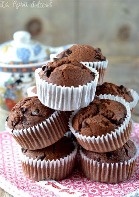 Muffins Doble Chocolate Sin Lactosa La Rosa Dulce