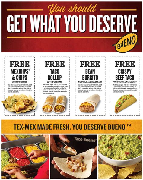 Taco Bueno June Coupons And Promo Codes